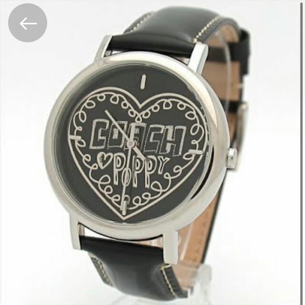 Coach Poppy Patent Leather Watch